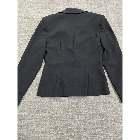 David Warren Blazer Women’s 2P New York Black Short Jacket Sleeve Collared - Picture 12 of 15